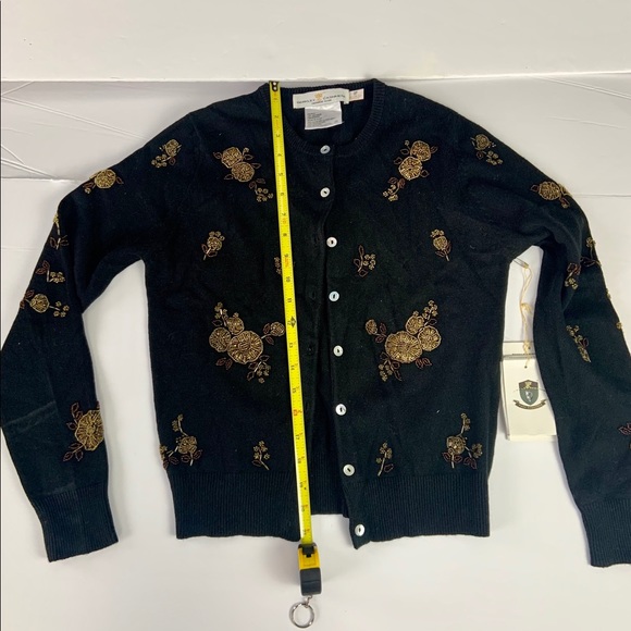 💥SALE💥 Berkeley Cashmere Black Beated Sz S P - Picture 9 of 15